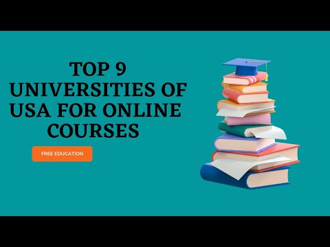 Online Courses in USA || Top 9 universities offering free online Courses.