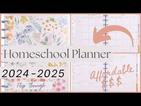 2024 2025 Affordable Homeschool Planner Flip Through