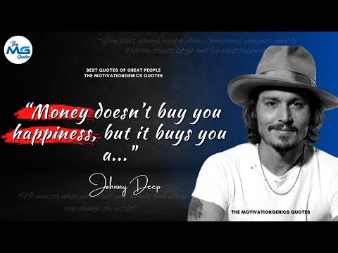 Johnny Depp Inspiring Quotes on Love, Success and Relationship | TMGQ #3