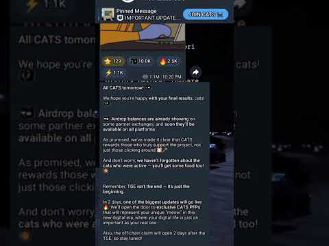 Finally 🧨Cats Launched In All Exchange | How To Withdraw cats Without OG Pass | Cats Airdrop Confirm