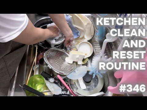 #346 キッチンリセットルーティーン/KITCHEN CLEAN AND RESET ROUTINE.