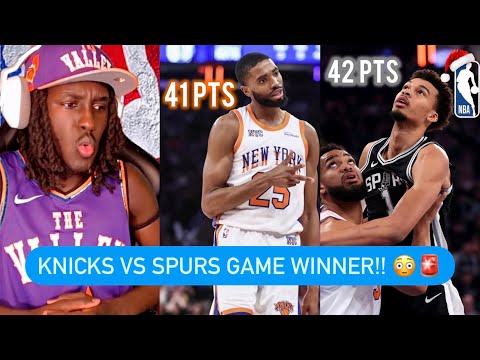 Reaction To Knicks Vs Spurs Highlights