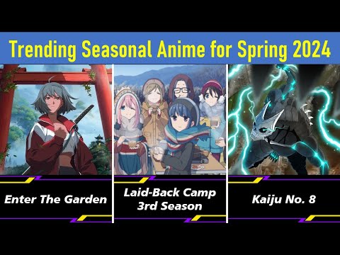 Trending Seasonal Anime for Spring 2024 | New Anime to watch 2024