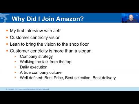 Webinar: A Spotlight on Lean Leaders: Lean at Amazon, Reconciling Lean and Hi-Tech