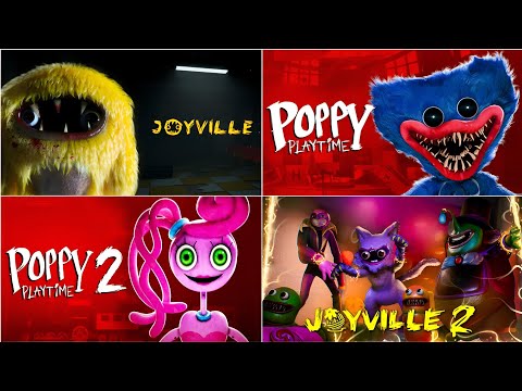 JOYVILLE 1, POPPY PLAYTIME CHAPTER 1 | JOYVILLE 2 , POPPY PLAYYIME CHAPTER 2 | TEASER COMPARISON