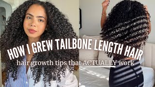 HOW TO GROW CURLY HAIR TO WAIST LENGTH | tips (that actually work) to grow long and healthy hair