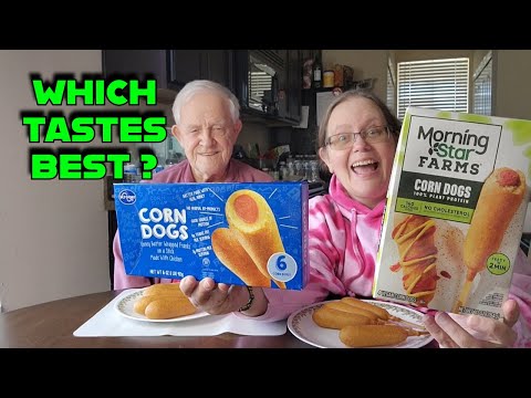 Corn Dogs Classic VS Plant based  Which tastes better? #blindtastetest #corndog #plantbased #vegan