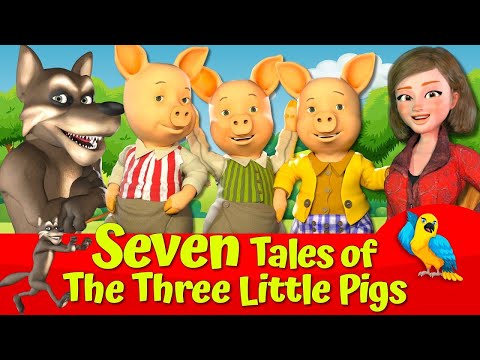 🔴Three Little Pigs and The Big Bad Wolf 🐷🐺🔴I Seven Tales I Animated Fairytales for Kids💥