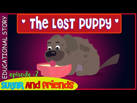 THE LOST PUPPY (EPISODE 2 ) SUGAR AND FRIENDS || EDUCATIONAL STORIES FOR KIDS