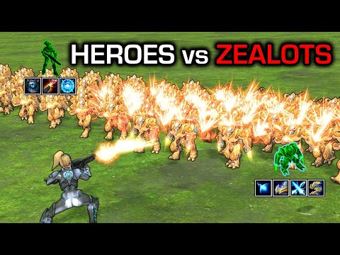 Can any of these heroes defeat 100 Zealots?