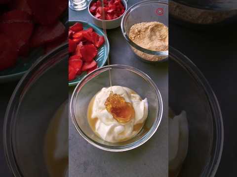 Strawberry dessert.. how to make strawberry dessert #short video