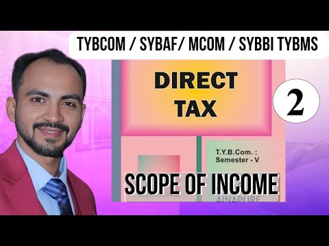 #2 SYBAF/TYBCOM/TYBMS/MCOM/TYBBI | Scope Of India | Direct Tax |Sem 5 || SEM 3 || AY 24-25 |