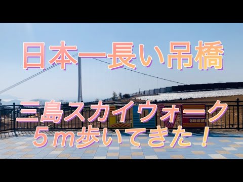 【日本一長い吊橋】三島スカイウォーク！5m歩いてきた！