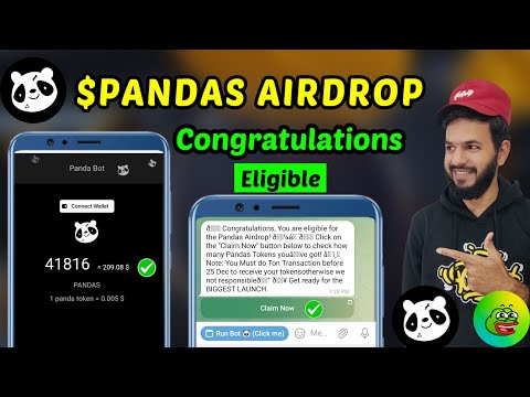 Pandas Community congratulations Airdrop eligible| Pandas Airdrop 0.8 ton transaction | Pandas token