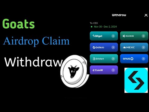 GOATS Airdrop Withdraw | Goats Token Withdraw in Bitget | Goats Deposit in Bitget