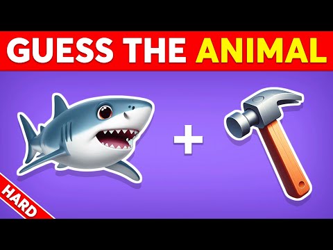 🐵 Guess the ANIMAL by Emoji? 🦈 Emoji Quiz