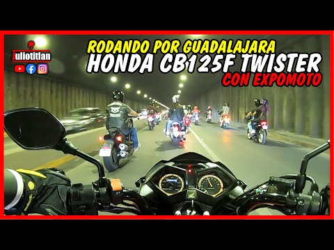 RODANDO POR GUADALAJARA EN MI HONDA CB125F TWISTER CON EXPOMOTO JULIOTITLAN