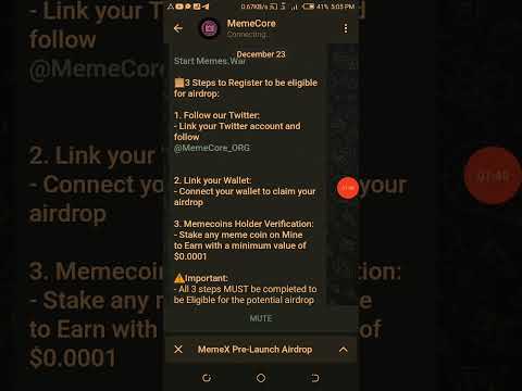 Memecore Airdrop Update | Memes War Final Airdrop | Memex Airdrop - Memecore Airdrop Withdrawal