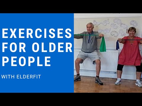 Kitchen workout for older people