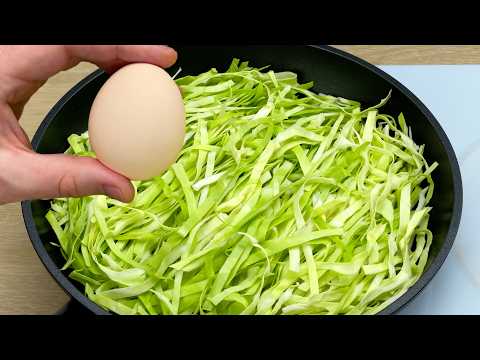 I cook this cabbage with eggs for breakfast almost every day! Very tasty, simple and fast! # 292