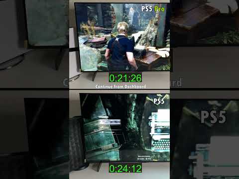 PS5 Pro is FASTER | Resident Evil 4 on PS5 vs PS5 Pro Comparison