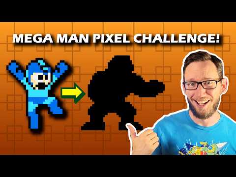 Let's Learn Mega Man Pixel Art! (8-Bit Style)