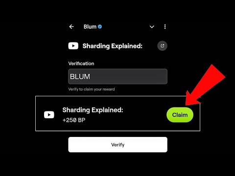 Sharding Explained Blum | Blum Code | Blum Youtube Video Code