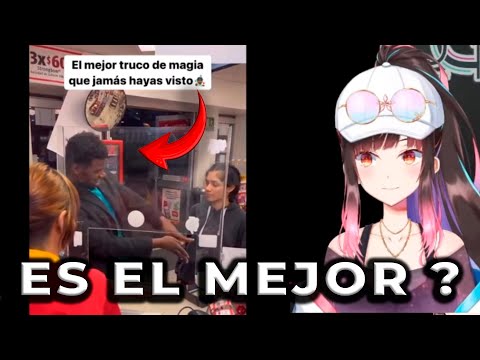 VTUBER JAPONESA REACCIONA A "EL MEJOR TRUCO DE MAGIA DEL MUNDO"  | Hanna Yomeguri clip #vtubercortes