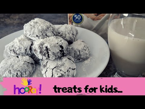 Children's Treat | kids desserts: homemade crinkles cookies