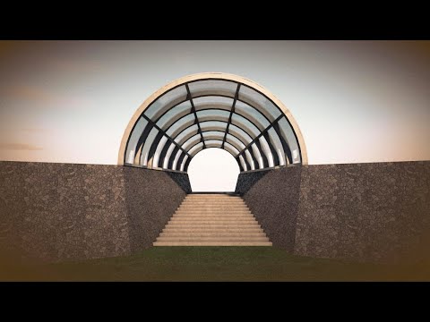 カーテンウォール風の円錐台型ヴォールト / Something like Curtain Wall Vault of circular truncated cone shape