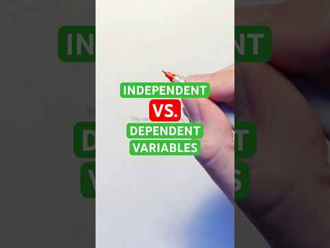 Independent vs. Dependent Variables #Shorts #math #education