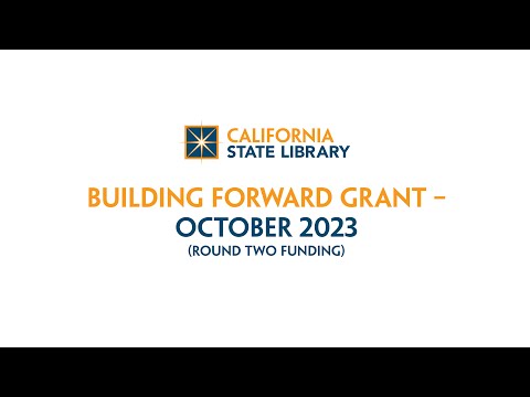 Building Forward Grant – October 2023 (Round Two Funding)