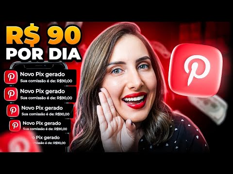 GANHE DINHEIRO com PINTEREST passo a passo| Trabalhe em casa com Pinterest ganhando R$90,00/por dia