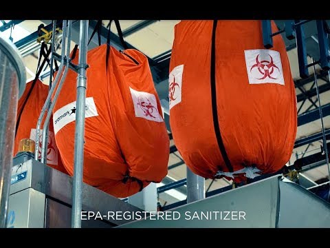 Aramark’s Sanitizing Wash Process for Healthcare Clients