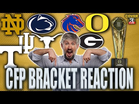 CFP Bracket Reveal Reation! | SMU IN, ALABAMA OUT | Oregon, Georgia, Boise St., Arizona St. Get Byes