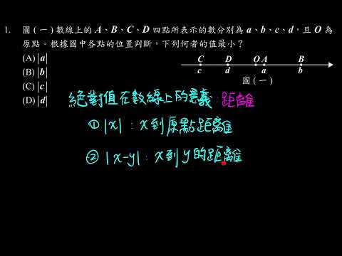 111教育會考 數學科 選擇第1題