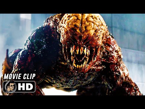 Giant Licker Chases Leon's Crew Scene | RESIDENT EVIL: RETRIBUTION (2012) Movie CLIP HD