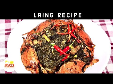 Special Laing with Crab | How to cook Ginataang Laing @ Happy Tummy MKKD