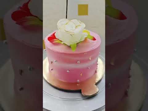 Pink cake decoration 🌸 #ytshorts #cake #dreamycakehouse #cakelover #cakedesign #cakeart