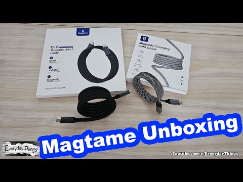 Revolutionary Magtame Magnetic Cables with 240W Charging & 20Gbps Data Transfer!