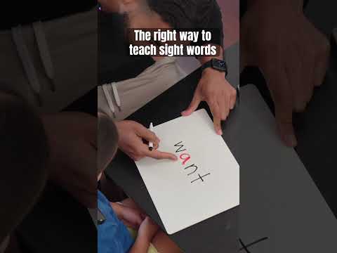 Teach sight words the right way! #shorts