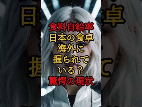 食料自給率日本の食卓、海外に握られている？驚愕の現状【 都市伝説 予言 スピリチュアル 陰謀論 日本 】