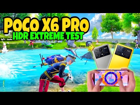 Poco x6 pro 🔥 bgmi hdr + extreme test | poco x6 pro| bgmi max graphics test🔥