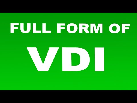 Full Form of VDI | What is VDI Full Form | VDI Abbreviation