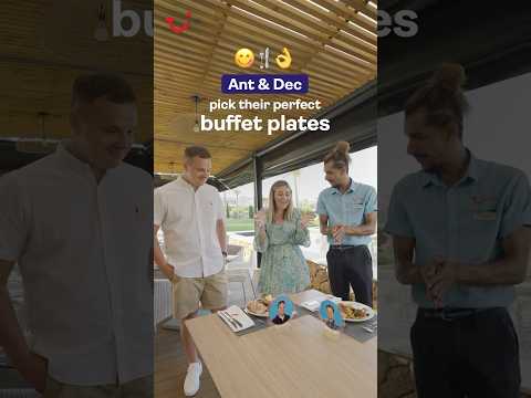 Rating Ant & Dec’s buffet plate 😋 #tui #antanddec #happinessambassadors #trending #buffet