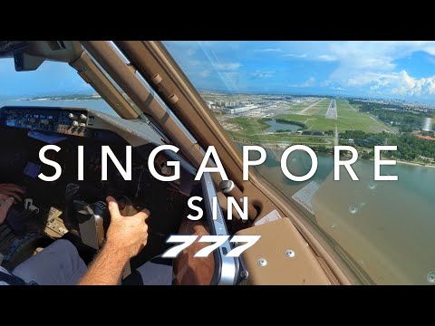 SINGAPORE | BOEING 777 LANDING 4K