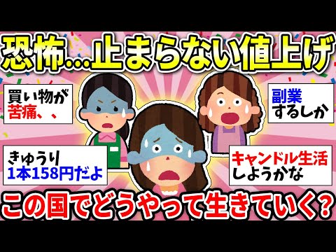 【ガルちゃん雑談】ガチで詰んだ…こんなんじゃ生きていけない！もしもこのまま値上げが止まらなかったら…みんなはどうやって生き延びる？【ガルちゃん有益】