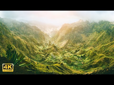 Majestic Mountains Aerial 4K with Calming Music