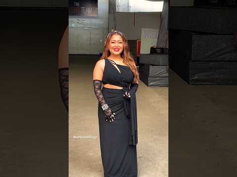 Neha Kakkar in black dress 🔥 What you say for her looks. #nehakakkar #bollywood #shorts