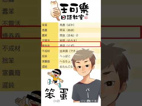 「笨蛋」相關用語 ①